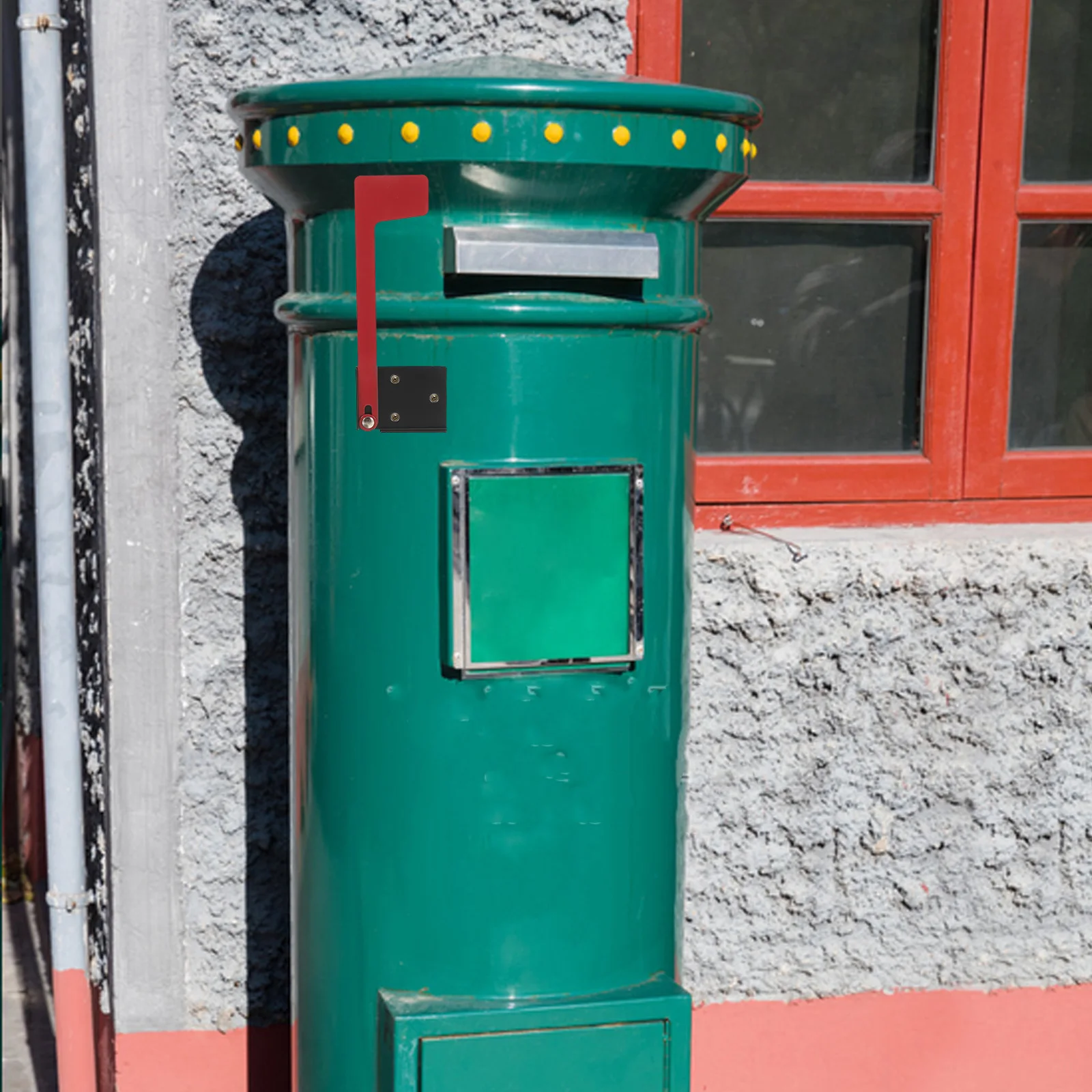 

1 set 1 Set Universal Sticky Replacement Red Metal Flag For Outdoor Mailbox Durable Adhesive Alert Outdoor Mailbox Flag Kit