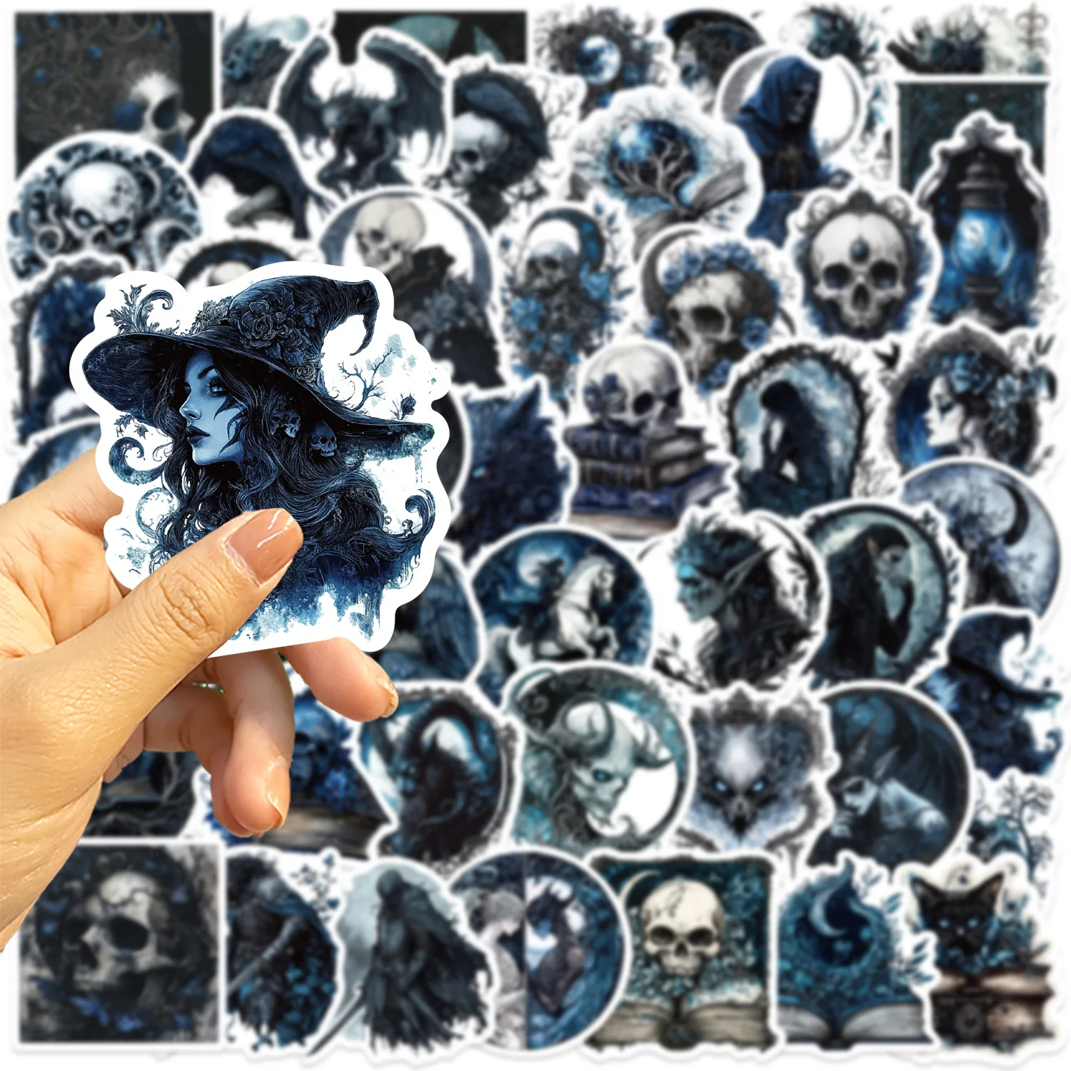 50/100PCS 만화 다크 고딕 DIY 문구 방수 스티커 그래피티 장식 기타 노트북 여행가방 스티커