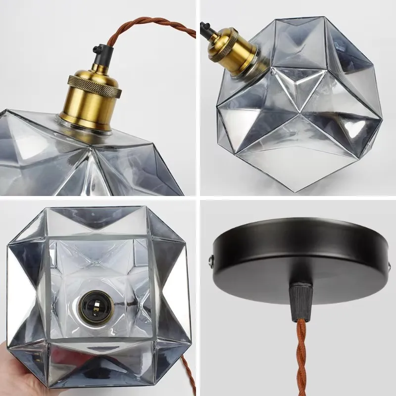 Moderne diamanten hanglamp woonkamer kroonluchter creatieve restaurantverlichting gepersonaliseerde woondecoratie