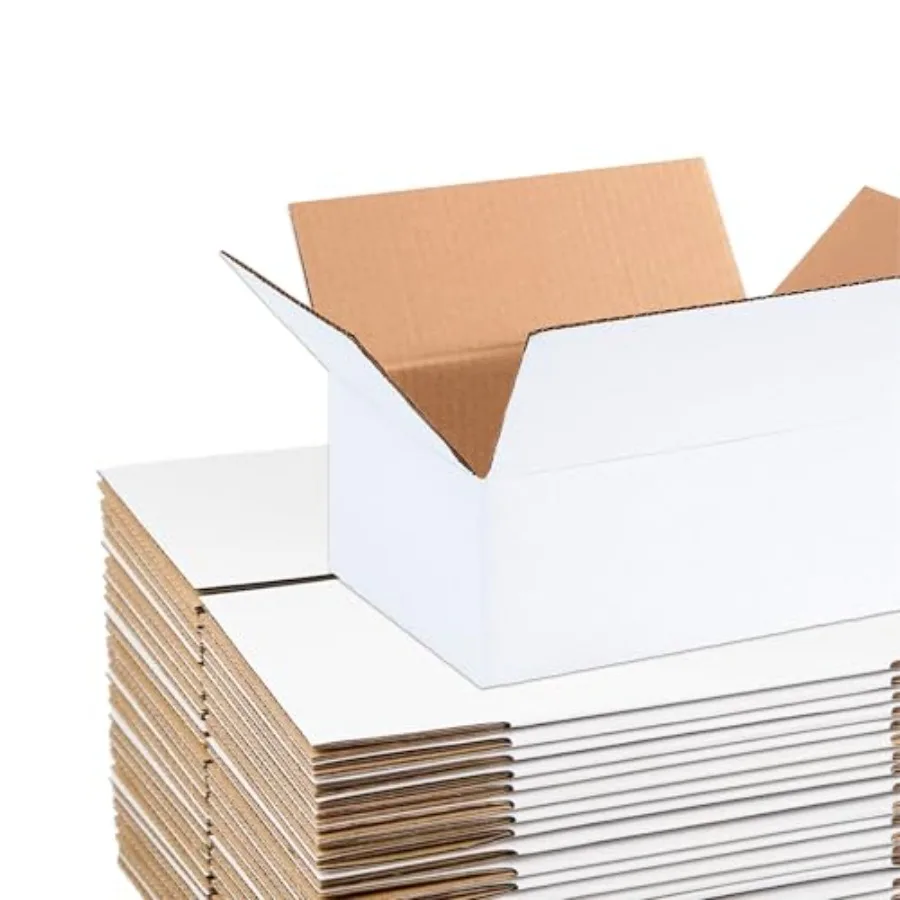 

White Shipping Boxes 11.75"L x 8.75"W x 4.75"H 25 Pack Small Medium Mailing Box for Small Business Packaging, Mailers, Gifts an
