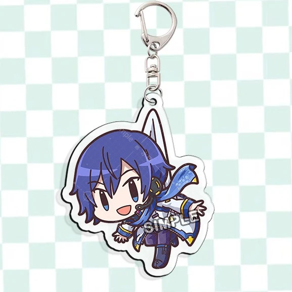 LLavero de Anime KAITO Megurine Luka, llavero acrílico para hombre, llavero de Len Kagamine Rin, colgante para bolso de mujer, accesorios de adorno, regalo