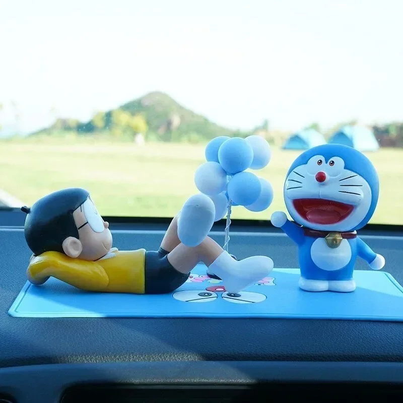 Doraemon Nobita Nobi Accessories Anime Characters Sleeping Desktop Car Accessories Toy Series Children's Toys Birthday Gifts