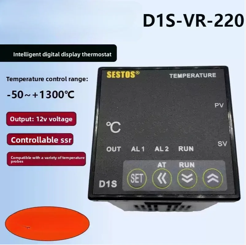 Digital display intelligent thermostat D1S-VR-220 Industrial temperature controller D1S-VR-24 /220v Solid State Output