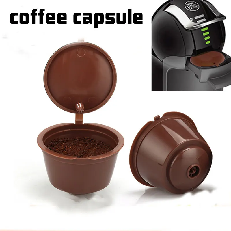 

3pcs Reusable Coffee Capsule For Nescafe Dolce Gusto Machine Refillable Coffee Capsule Filter Cup Coffee Filter Pod Kitchen Tool