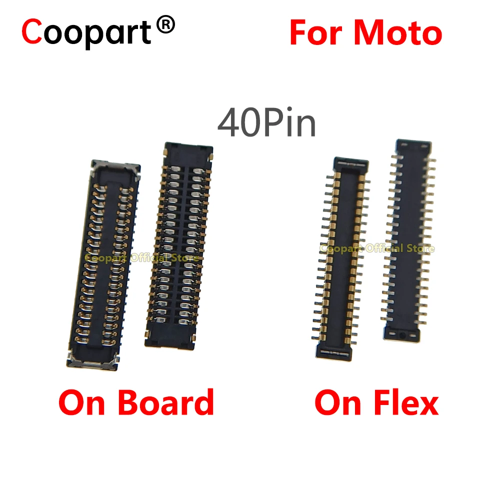 

2-100Pcs LCD Display Screen Flex FPC Connector For Motorola Moto G9 Power Play G9Play XT2083 G9Power XT2091 Plug On Board 40Pin