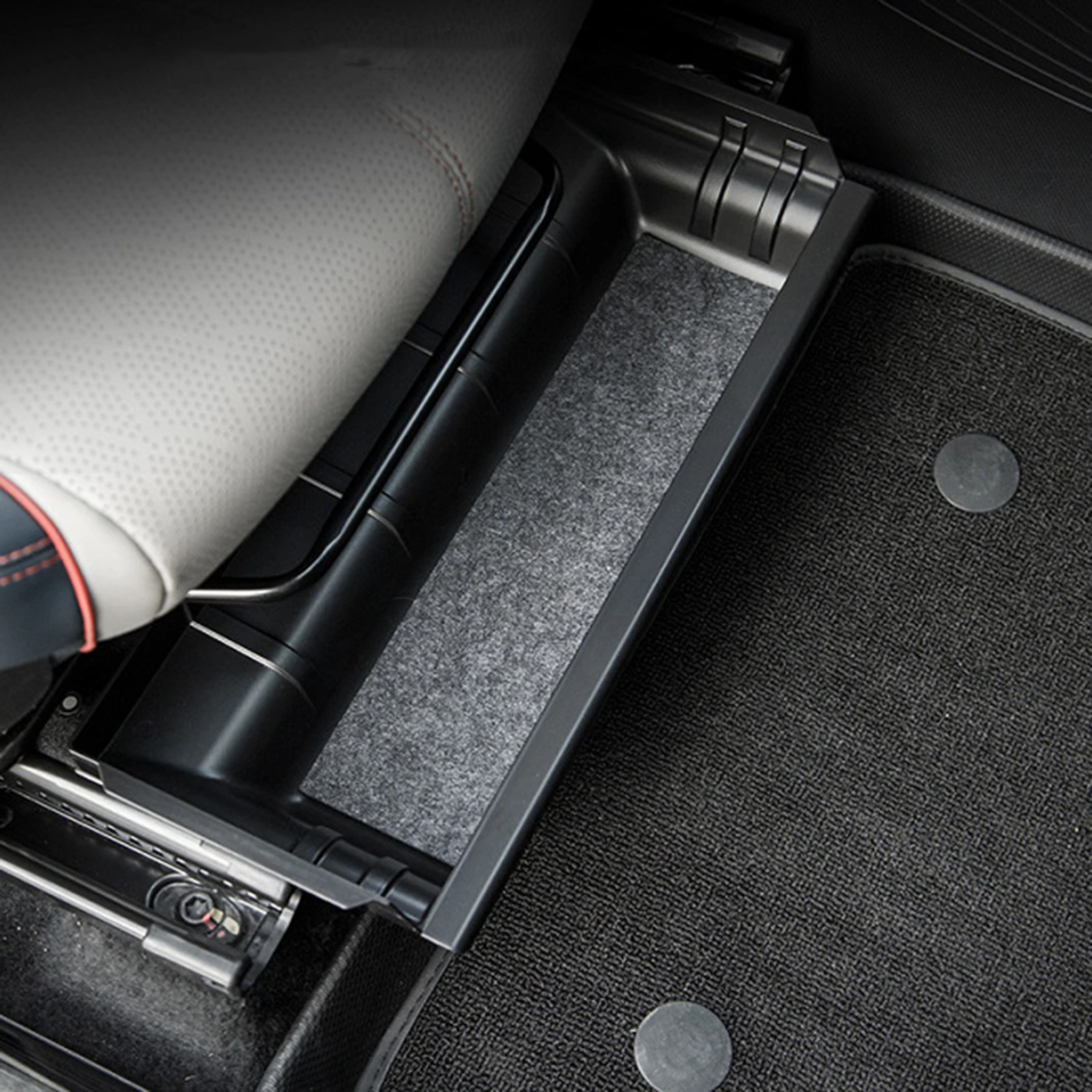 Under Seat Storage Box Under Seat Storage Tray For Byd Atto 3 Yuan Plus 416mmx168mmx68mm Abs Plastic Driver Passenger Tray