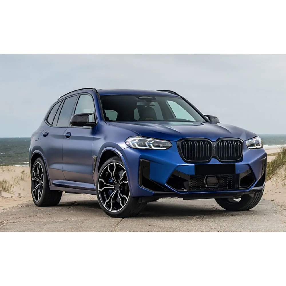 

Передний бампер из сухого углеродного волокна автомобиля, противотуманные фары, вентиляционные накладки для BMW F97 F98 X3M X4M 2022+ FRP, противотуманные накладки, комплекты кузова