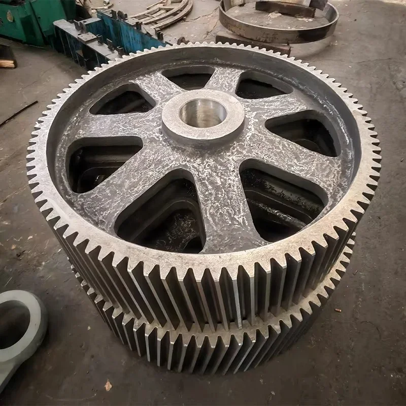 Luoyang HGB Custom Mining Heavy Machinery Parts Big Spur Gear Pinion Large Module Gear