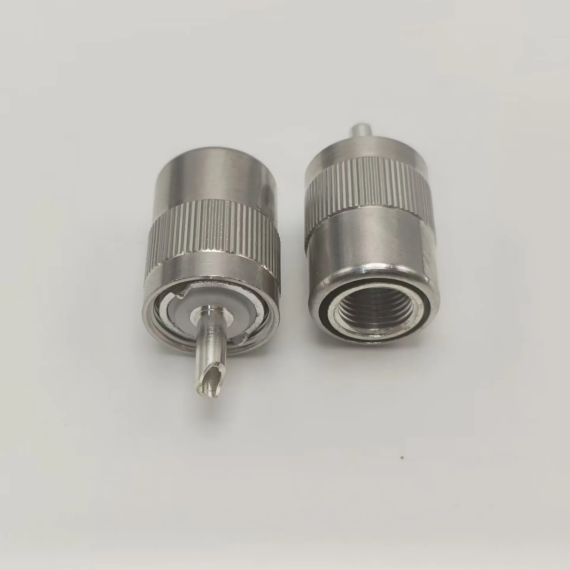 10 stücke Stecker UHF stecker PL259 solder RG8 RG213 LMR400 7D-FB kabel silber adapter