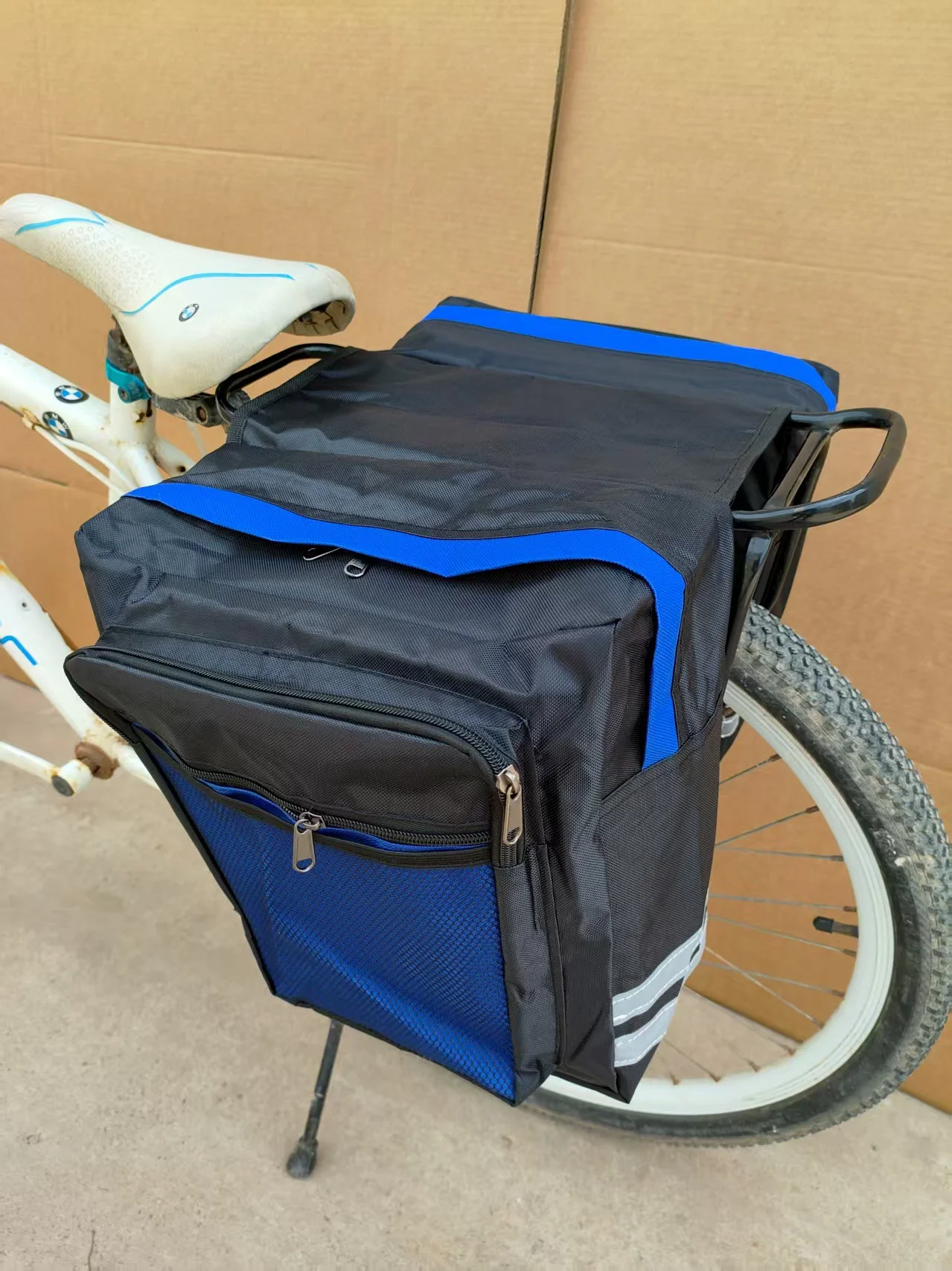 MTB Bicycle Carrier Bag Rear Rack Bike Trunk Bag Luggage  Pannier Back Seat Double Side Cycling Bycicle Bag Durable Travel