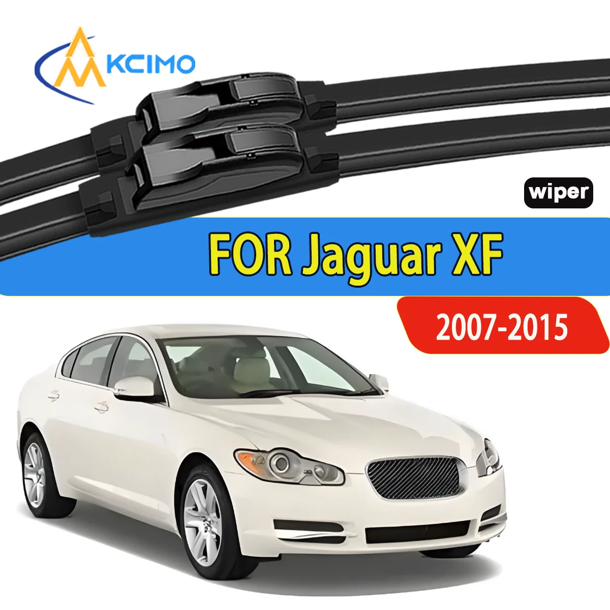 

2pcs Quality Windscreen Silent Black Car Rain Brush Suitable for Jaguar XF X250 2007-2015 Jaguar XFR Front Windshield Auto Wiper