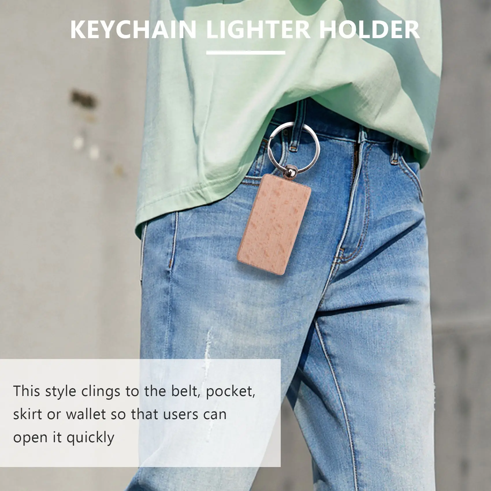 

A66F-40 Pcs Blank Wooden Key Chain DIY Wood Keychains Key Tags Gifts,20 Pcs Oval & 20 Pcs Square