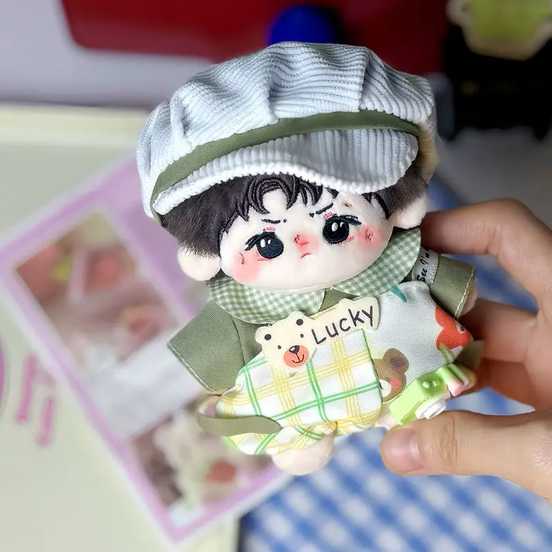 10cm baby clothes cotton doll clothes cute doll one-piece hat set two dolls doll dressing for Kawaii without attributes