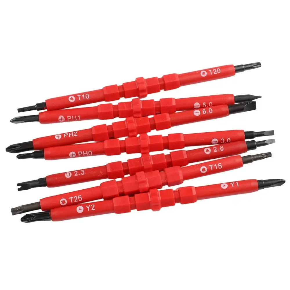 

1000 V Insulated Electrician Repair Tools Kit Magnetic Slotted Phillips Bits Magnetic Bits Torx Bits Changeable Bits