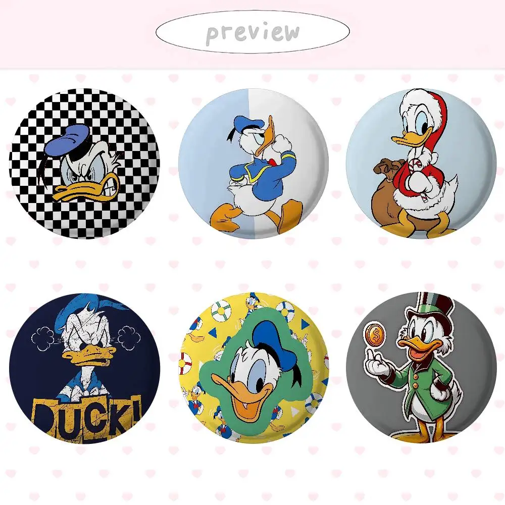 Cute H-Donald Duck-S Cover Brooches Funny Meme Badge Fashion Jewelry Gifts