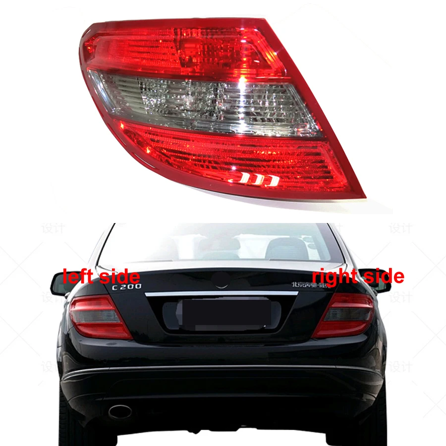 

For 2007-2010 Benz C-class W204 C180 C200 C230 C260 C300 Taillight Tail Lamp Reverse Light Turn Signal Without Lights and Wires