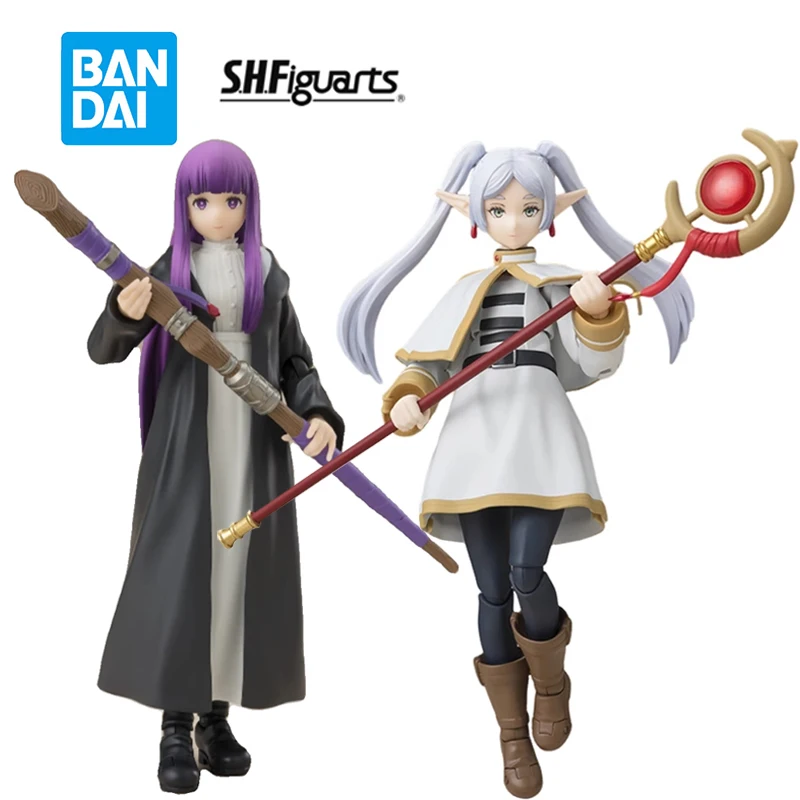 IN Stock Bandai SHFiguarts Frieren At The Funeral Frieren Fern SHF Original Action Anime Model Figure Collectible Child Toy 14Cm