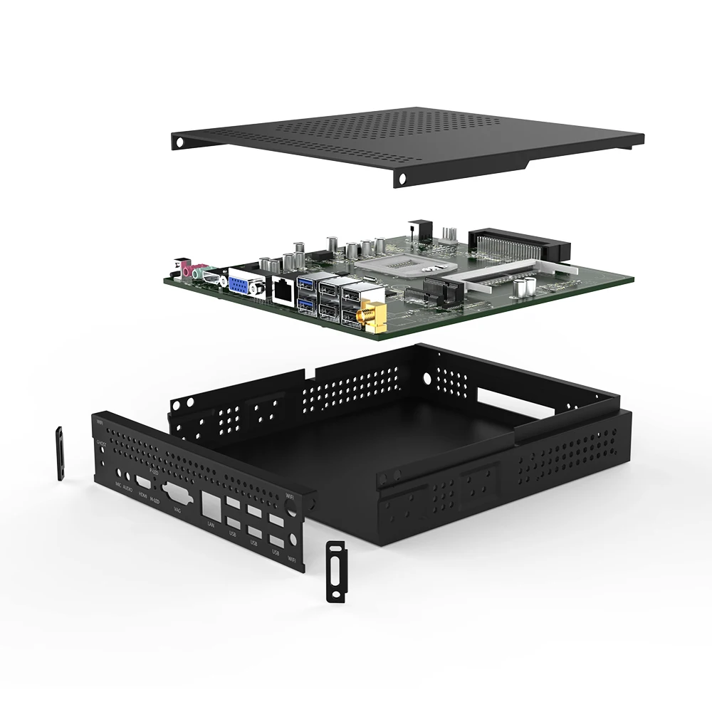JINGSHA OPS i7 Mini PC Intel Celeron I7-4702MQ CPU Window11 8 GB RAM 256 GB ROM Dual-Band WiFi VGA Mini computer portatile BT4.2