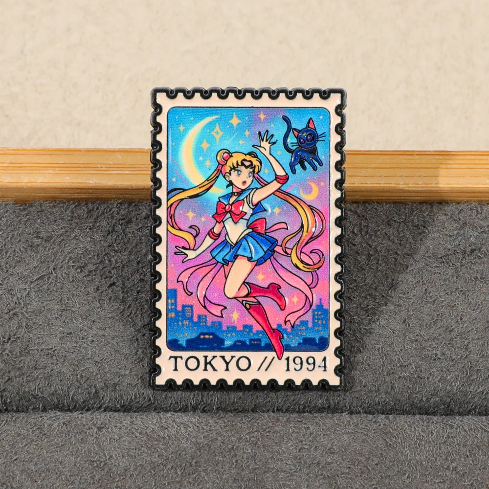 Cute enamel brooch, anime badge backpack, women's brooch, hat, lapel pin, cosplay accessory, fan collectible, gift view 5