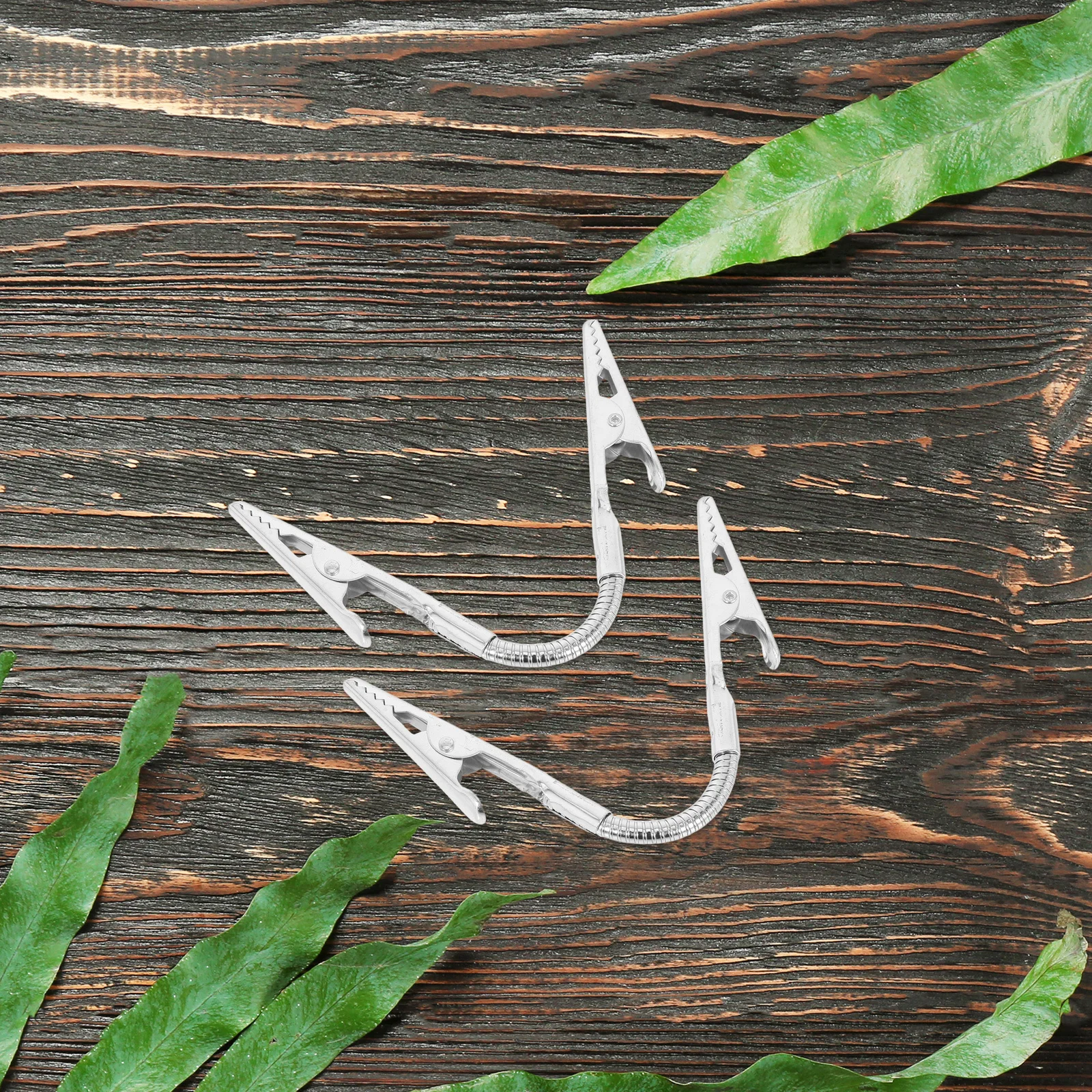 

4Pcs Creative Double-Head Flexible Hose Memo Clip Holder Table Number Photo Note Card Clips Long Hose Flexible Clip