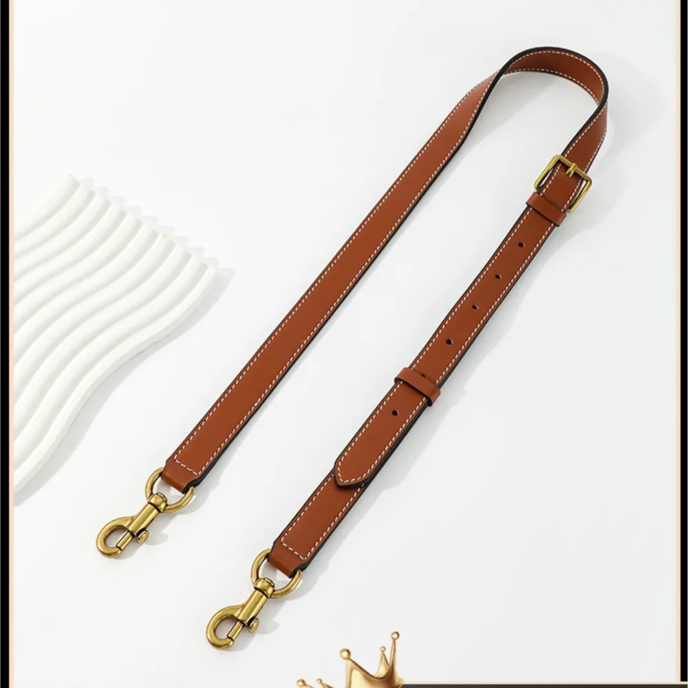 جديد حقيبة يد جلدية حقيقية حزام الكتف حقيبة كروسبودي حزام تعديلات واسعة حزام الكتف استبدال حزام #1