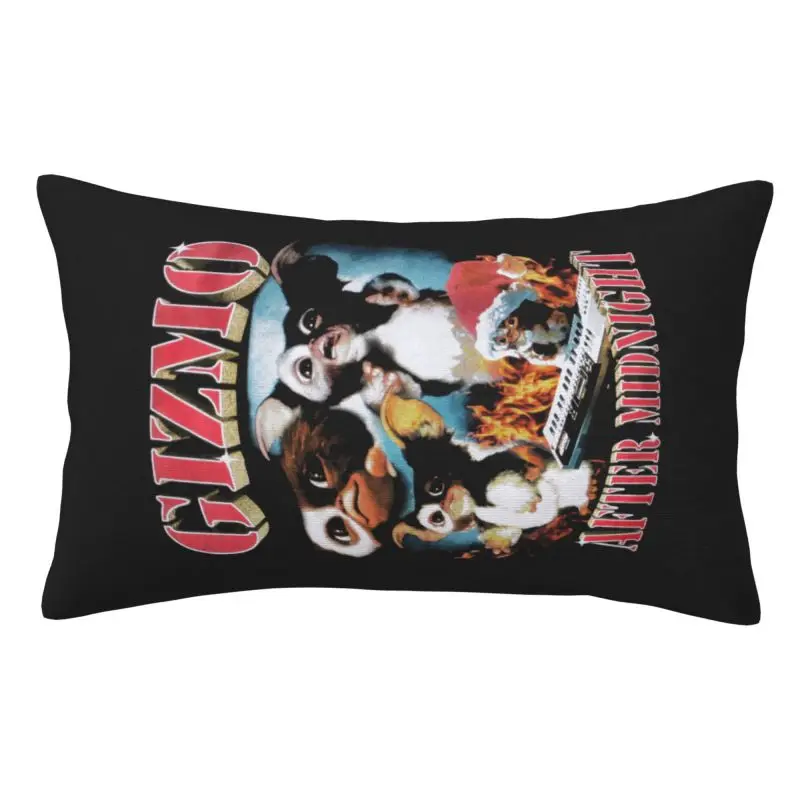 Custom Gremlinse Luxury Pillow Cover Gizmo 80s Movie Mogwai Monster Horror Retro Sci Fi Pillow Case Rectangle