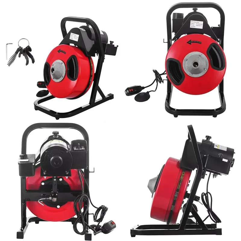 SFW Certificate New E-Work D-50F Portable Electric Drain Pipe Cleaning Machine Industrial Professional High Pressure Cleaner