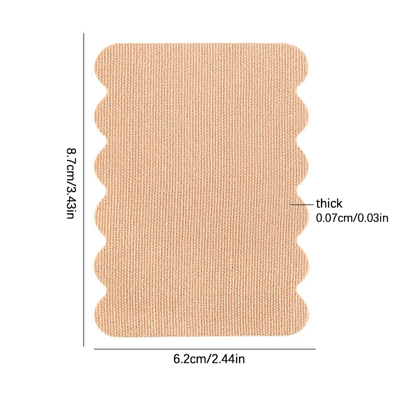 Almohadillas de tela de algodón elásticas invisibles y sin costuras, pegatinas desechables absorbentes del sudor para verano, banda para el sudor fina para las axilas, 5/10 Uds.