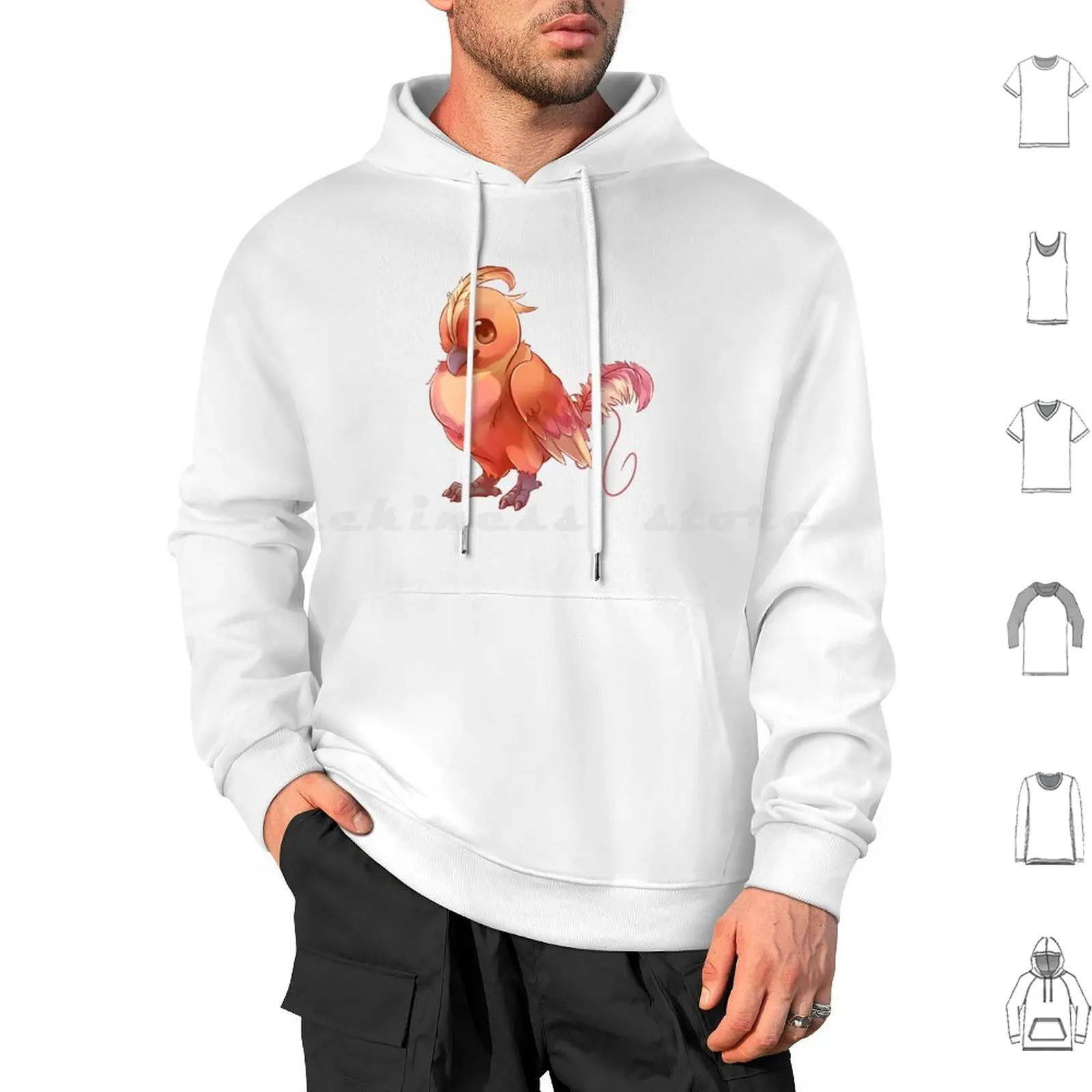 Adorable bebé Phoenix-sudaderas con capucha de animales legendarios de manga larga animales legendarios Phoenix lindo bebé legendario mítico