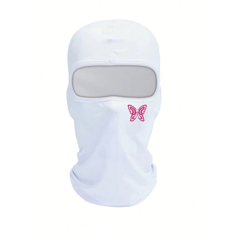 Musion Balaclava-Mütze, Maske, Motorrad, atmungsaktiv, Schmetterling, original bedruckt, schweißabsorbierend, Sonnenschutz, Radfahren und Wandern – Detail 8