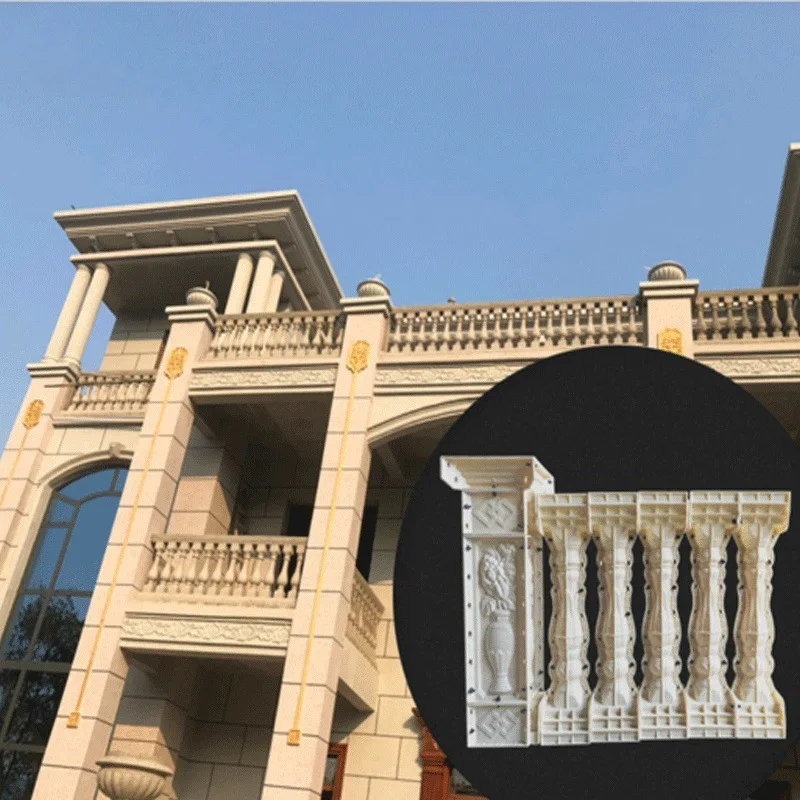 European Roman column mold guardrail balcony fence plastic model cement cast-in-place stone vase column mold factory