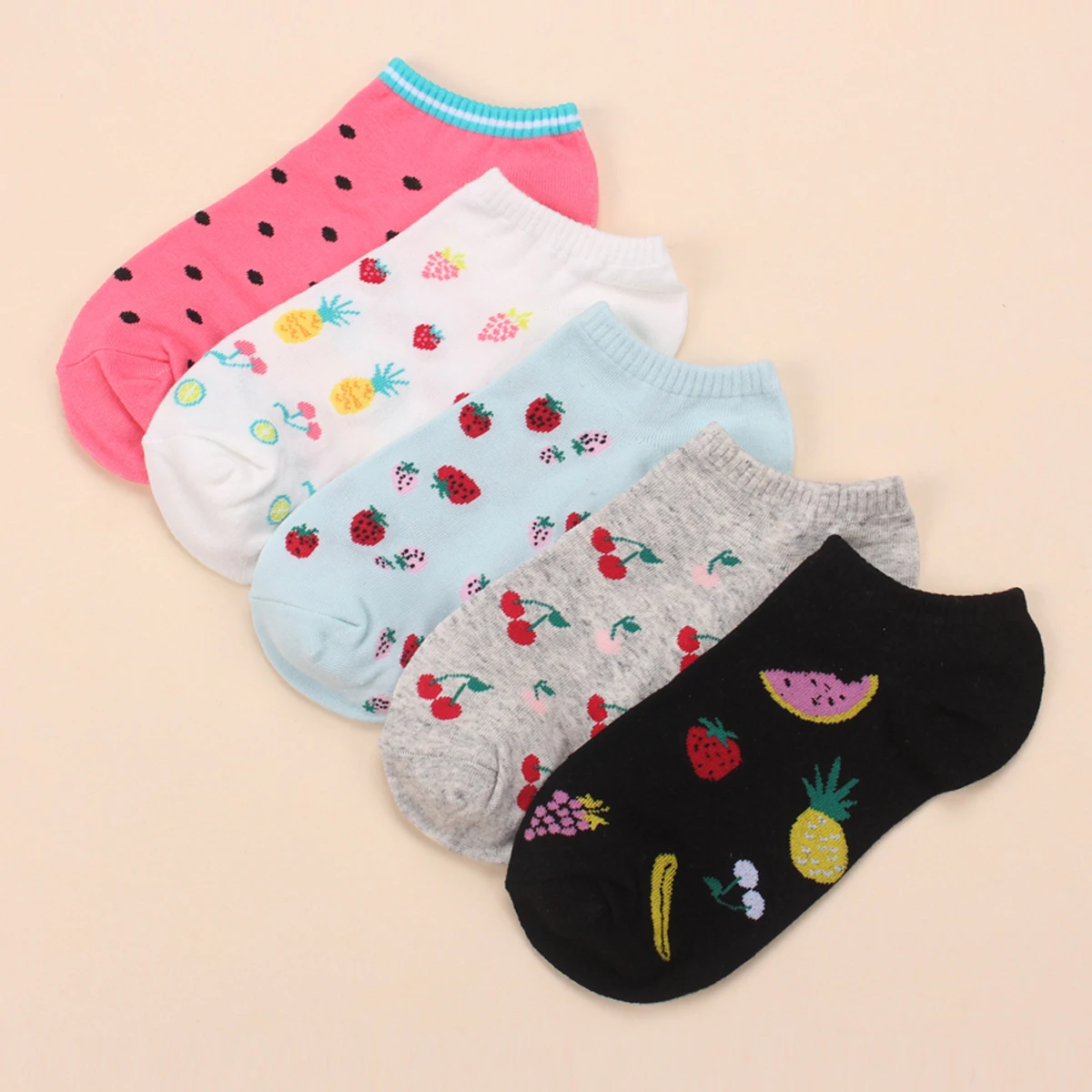 

5 пар, женские хлопковые носки в Корейском стиле