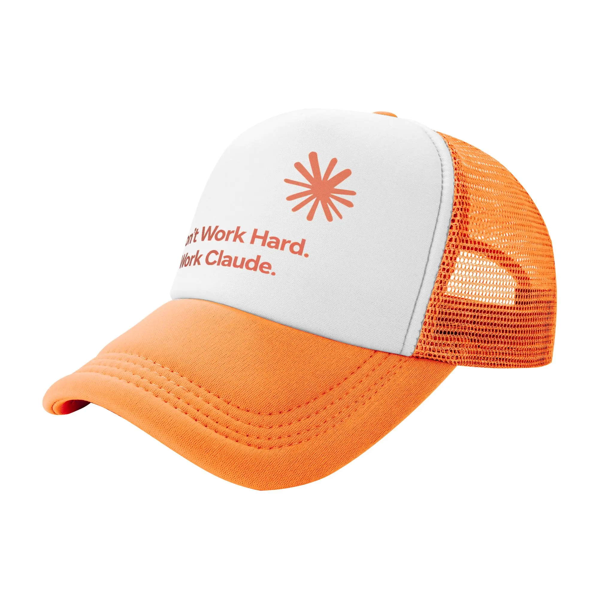 Claude Code Mesh Trucker Hat Fashion  Unisex Breathable Mesh-back Baseball Cap Adjustbale For Casual Wear