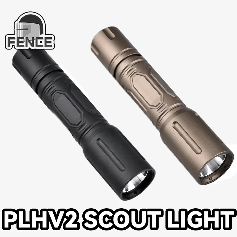 

PLHv2 Hand Held Flashlight 1300 Lumens Tactical White LED Metal Portable Night Outdoor Hunting Hiking Camping Fishing Lights