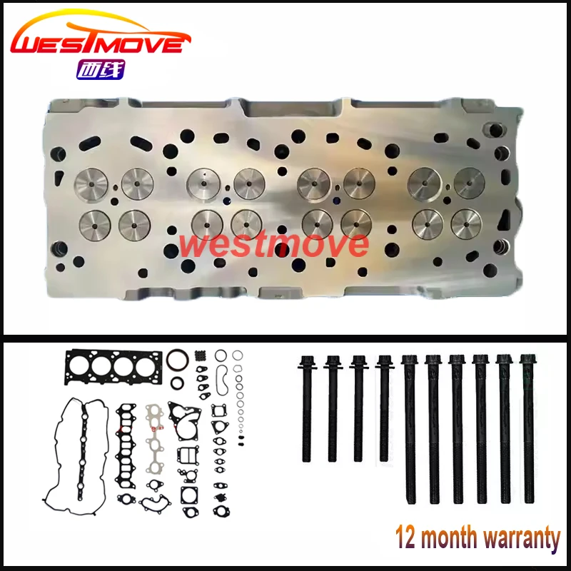 complete cylinder head assembly for For Toyota Coaster Dyna HiAce Hilux Innova Land Cruiser Prado Fortuner GranAce 2.4L 2.8L