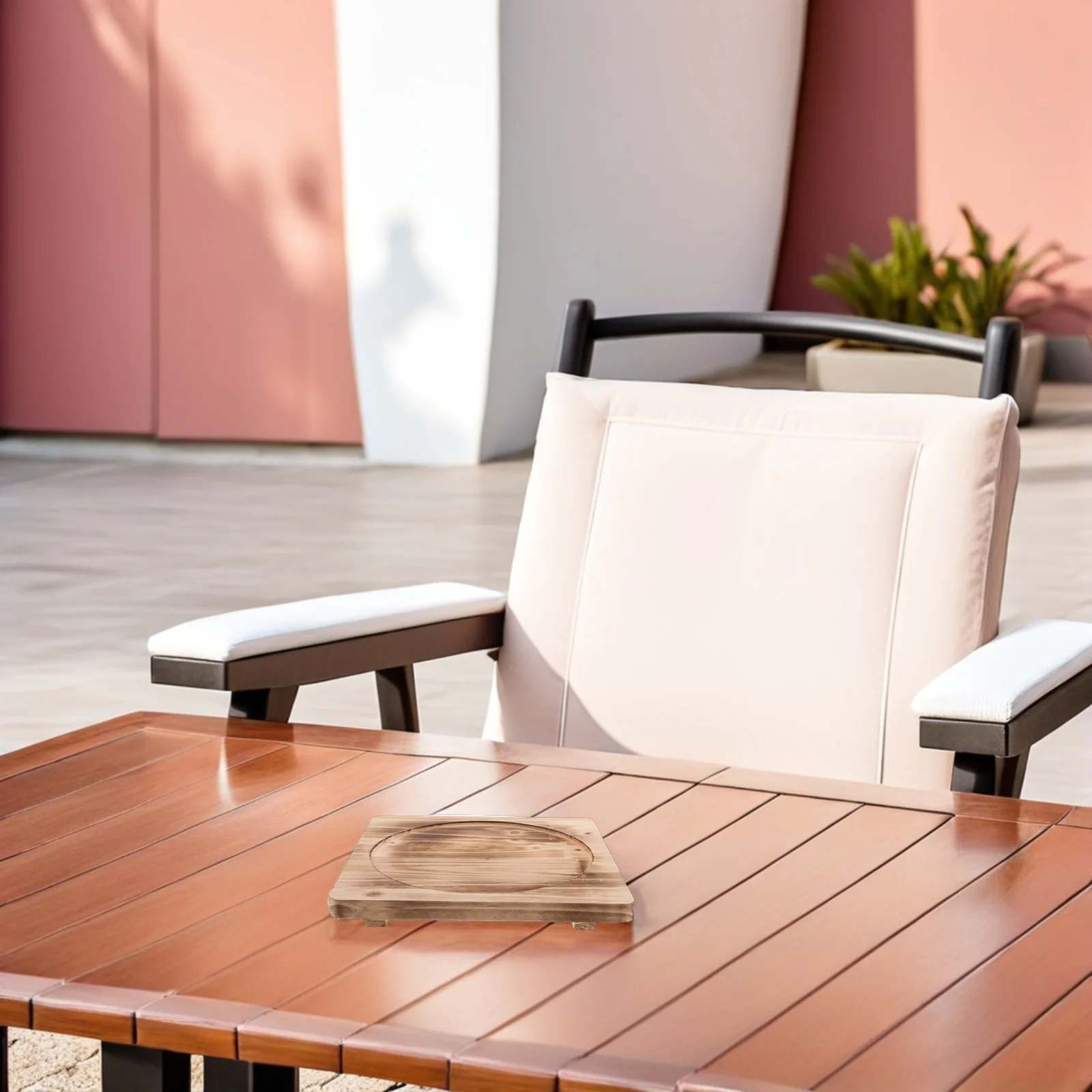 

9X9 Inch Wooden Heat Resistant Pad Non-Slip Countertop Protector For Hot Pots Dining Table Mat Trivet Kitchen Bowl Holder Bbq