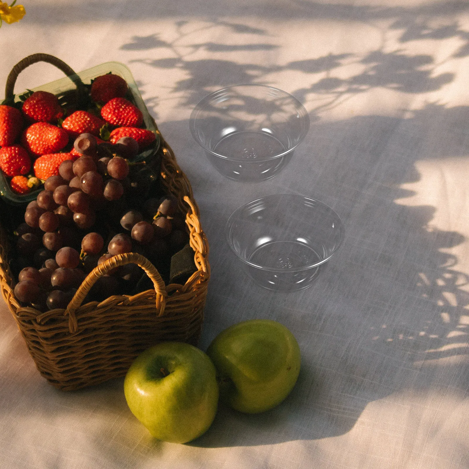 100 Piezas de Tazones Pequeños Transparentes de Plástico para Servir, Tazones para Postres, para Fiestas, Bufés, Navidad, Acción de Gracias, Tazones para Aperitivos