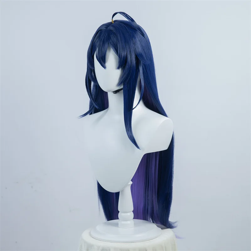 Bhāo Huài Xīng Qióng TiPeruca de cosplay Dào Xī Ér, imitação de couro cabeludo humano, peruca de cosplay longa e reta de duas cores