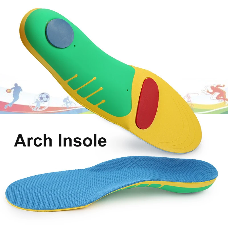 Orthopedic Arch Pad Flat Foot Correct Insoles Shock Absorption OrthoticFor Running Sporting Foot Pain Relieve Shoe Pads