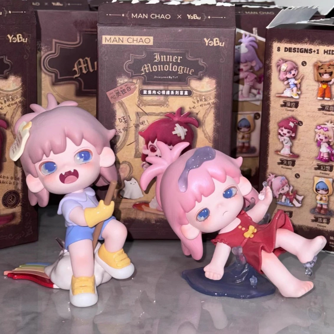 

Yobu Soul Monologue Series Blind Box Collectible Figurines Adorable Girly Decorative Ornaments Birthday Gifts
