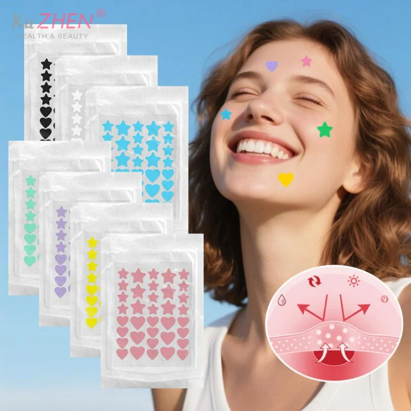 36 Patches/pack Skincare Star Hydrocolloid Patch Portable Patch To Cover Marks And Repair Scars Heart Shape Ultra-thin