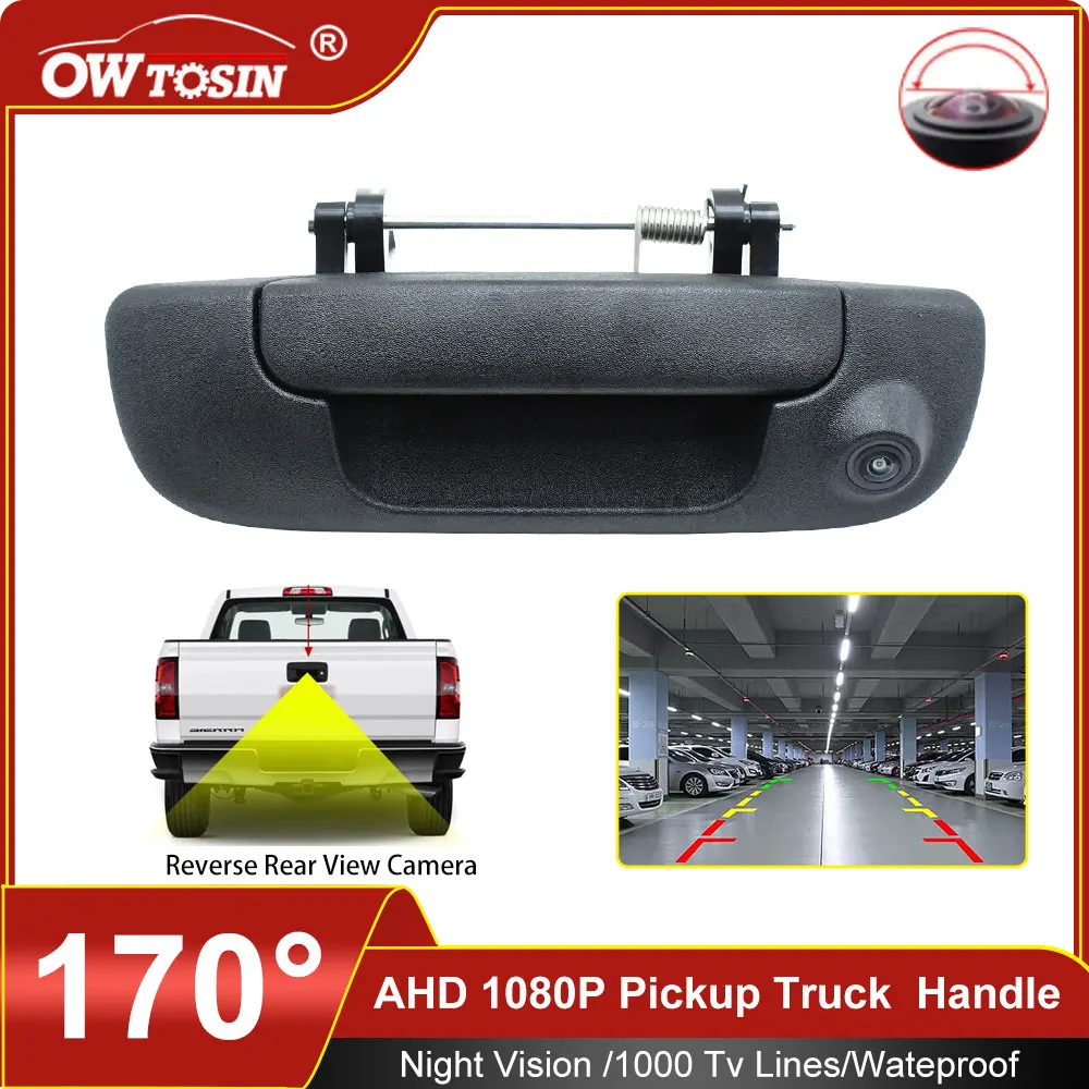 For Dodge Ram 1500 2500 3500 2002-2008 Backup Car Reverse Camera 1920*1080P AHD 170° Pickup Trunk Handle Vehicle Car Camera