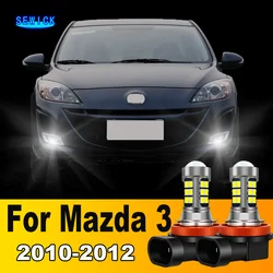 2Pcs LED Lamp Car Front Fog Light Accessories For Mazda 3 2010 2011 2012