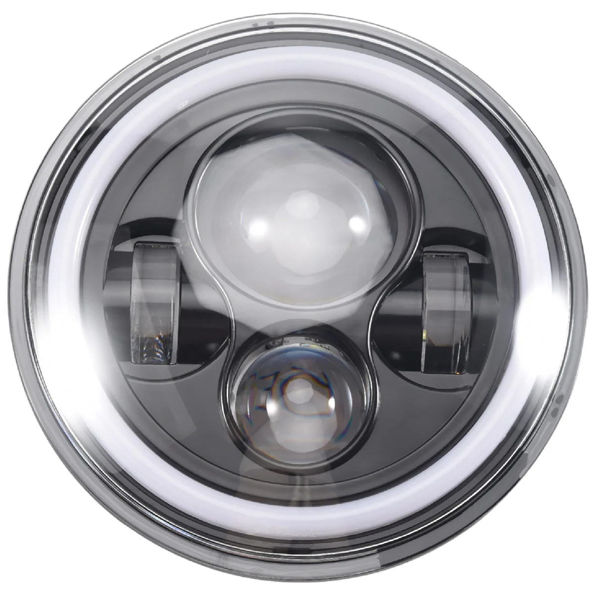 For Harley CG125 GN125 Headlight Angel Eyes Four-Eye Headlight LED Retro Headlight Motorbike Accessories Modification