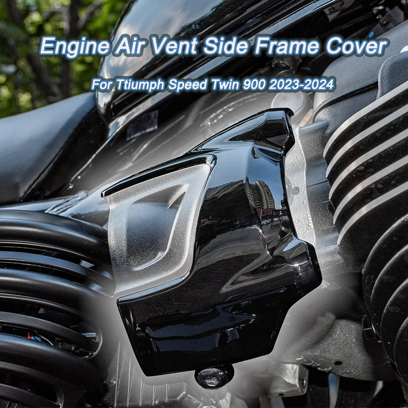 Engine Air Vent Side Frame Cover ForTriump Speed Twin 900 2023-2024 Anti Scald Fuel Tank Cap Motorcycle exhaust port heat shield