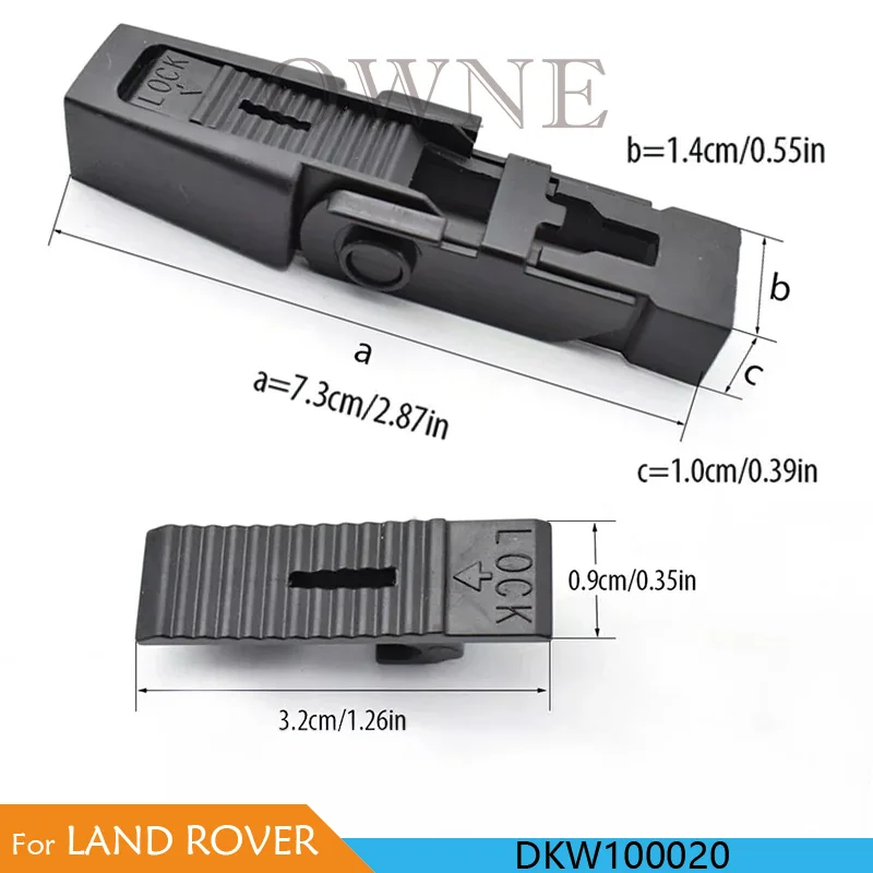 2Pcs Front Wiper Arm Blade Clip DKW100020 For Land Rover Discovery 2 L318 Range Rover L322 428PS 448PN M62B44 136kw