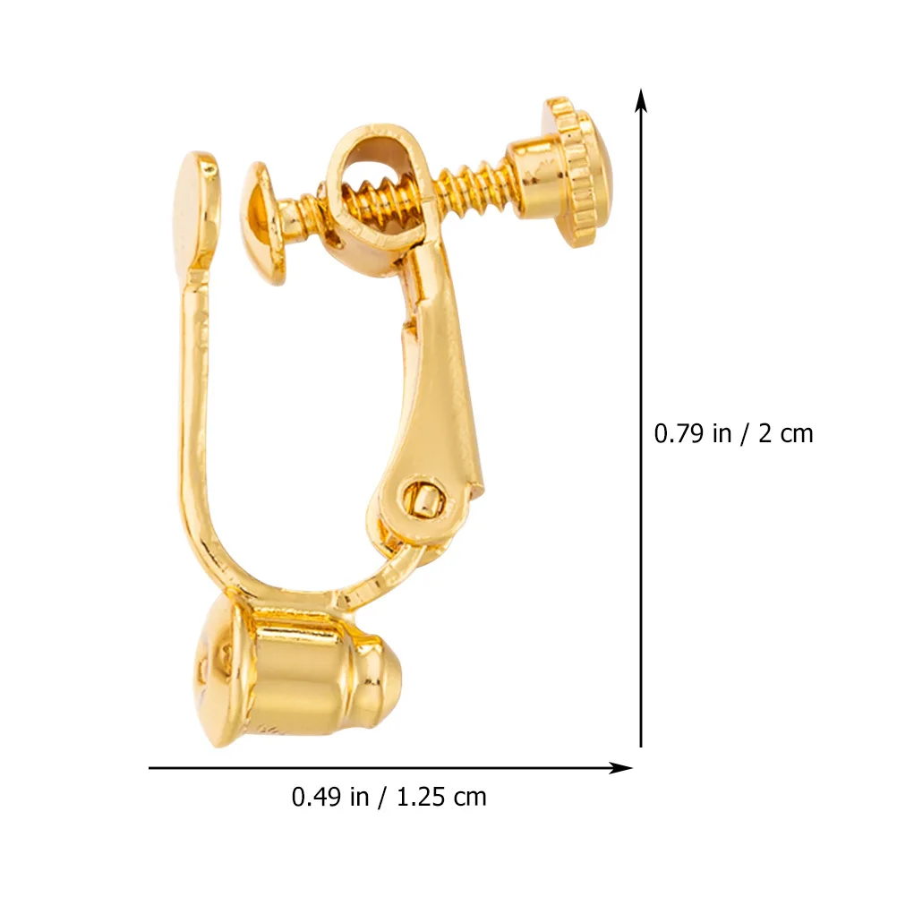مجموعة واحدة من مشبك على قاعدة القرط، محول مشبك الأذن، مادة ممتازة، لوازم صنع القرط بنفسك، مشابك أذن مريحة غير مثقوبة #1