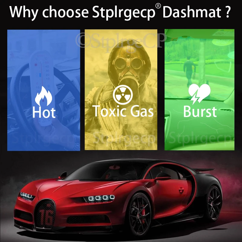 لوحة القيادة غطاء الوسادة ظلة Dashmat اكسسوارات السيارات السجاد 2009 2010 2015 ل Volkswagen VW Scirocco 2008 ~ 2017 المضادة للانزلاق حصيرة