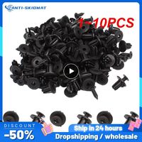 1~10PCS Car 6mm Hole Plastic Rivets Fastener Push Clip Auto Vehicle Door Trim Panel Retainer Fastener Clips for Honda