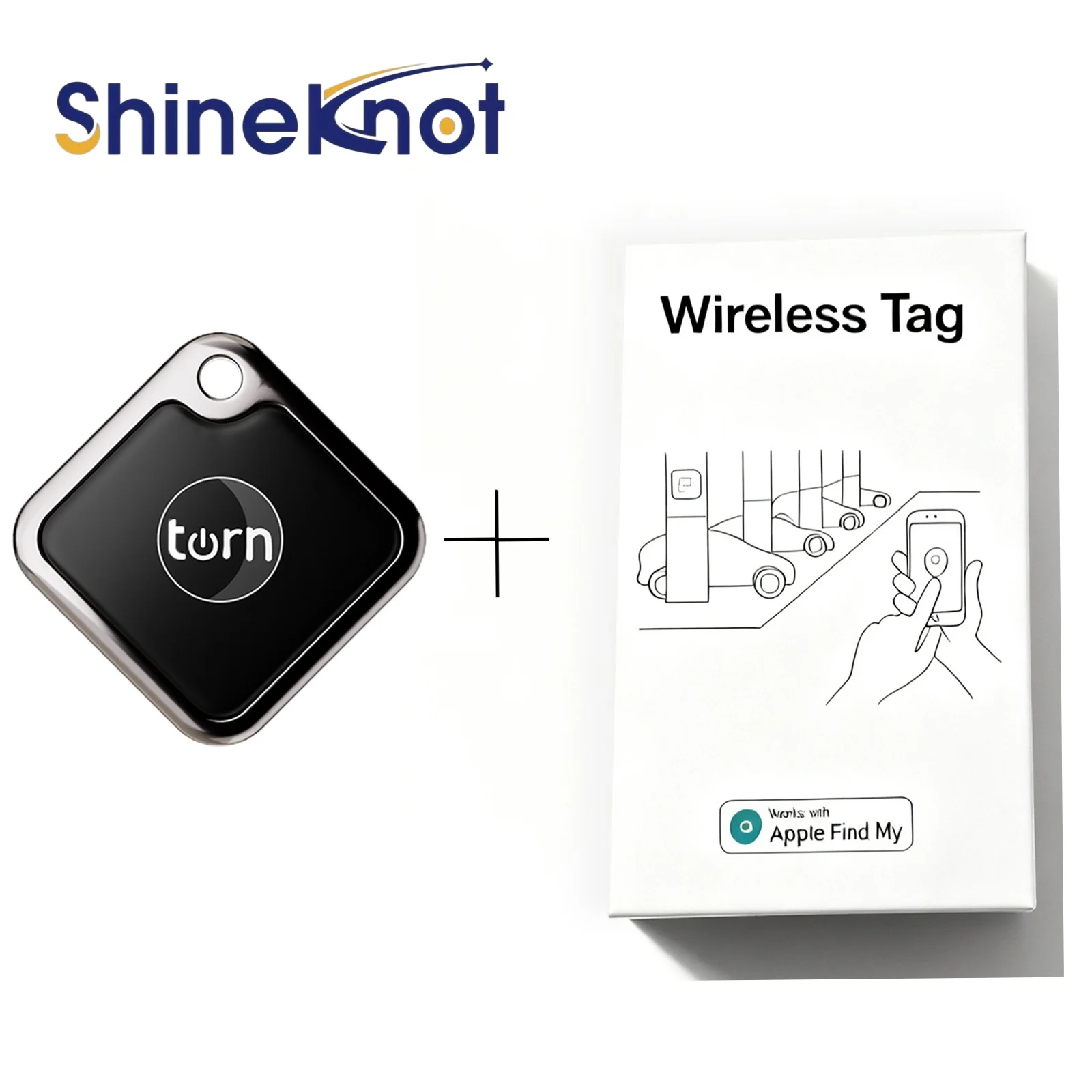 SHINEKNOT Suitable For Apple Global Locator Pet Collar Children's Motorcycle Anti Loss Tracker Airtag Anti Loss Device